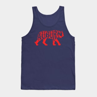 Orange Tiger w/ Auburn Cutout Tank Top